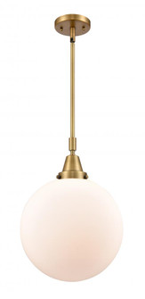 Beacon - 1 Light - 12 inch - Brushed Brass - Mini Pendant (3442|447-1S-BB-G201-12)