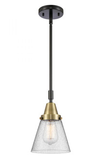 Cone - 1 Light - 6 inch - Black Antique Brass - Mini Pendant (3442|447-1S-BAB-G64-LED)