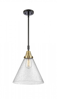 Cone - 1 Light - 12 inch - Black Antique Brass - Mini Pendant (3442|447-1S-BAB-G44-L)