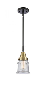 Canton - 1 Light - 7 inch - Black Antique Brass - Mini Pendant (3442|447-1S-BAB-G184S-LED)