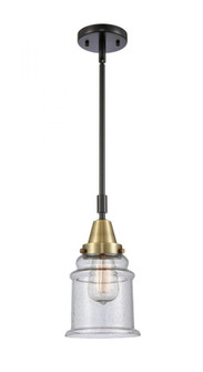 Canton - 1 Light - 7 inch - Black Antique Brass - Mini Pendant (3442|447-1S-BAB-G184-LED)