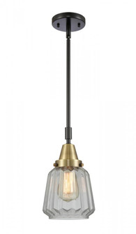 Chatham - 1 Light - 7 inch - Black Antique Brass - Mini Pendant (3442|447-1S-BAB-G142-LED)