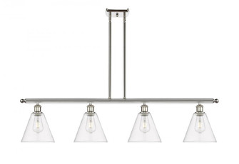Berkshire - 4 Light - 48 inch - Polished Nickel - Stem hung - Island Light (3442|516-4I-PN-GBC-82-LED)