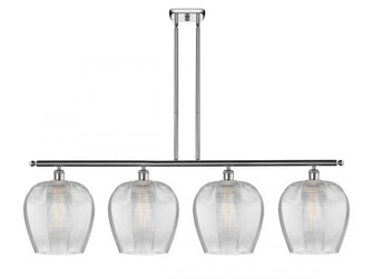 Norfolk - 4 Light - 50 inch - Polished Chrome - Stem hung - Island Light (3442|516-4I-PC-G462-12)