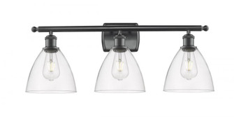 Bristol - 3 Light - 28 inch - Matte Black - Bath Vanity Light (3442|516-3W-BK-GBD-752-LED)