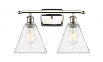 Berkshire - 2 Light - 18 inch - Polished Nickel - Bath Vanity Light (3442|516-2W-PN-GBC-84-LED)
