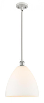 Bristol - 1 Light - 12 inch - White Polished Chrome - Mini Pendant (3442|516-1S-WPC-GBD-121)