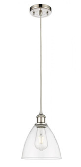 Bristol - 1 Light - 8 inch - Polished Nickel - Cord hung - Mini Pendant (3442|516-1P-PN-GBD-754)