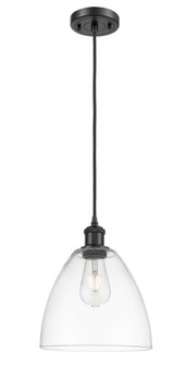 Bristol - 1 Light - 9 inch - Matte Black - Cord hung - Mini Pendant (3442|516-1P-BK-GBD-92)