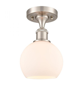 Athens - 1 Light - 6 inch - Brushed Satin Nickel - Semi-Flush Mount (3442|516-1C-SN-G121-6)