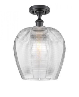 Norfolk - 1 Light - 12 inch - Matte Black - Semi-Flush Mount (3442|516-1C-BK-G462-12)