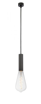 Edison - 1 Light - 4 inch - Matte Black - Cord hung - Mini Pendant (3442|198-1P-BK-BB95LED)