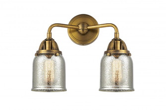 Bell - 2 Light - 13 inch - Brushed Brass - Bath Vanity Light (3442|288-2W-BB-G58-LED)