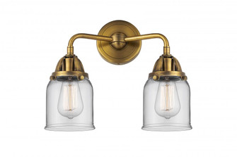 Bell - 2 Light - 13 inch - Brushed Brass - Bath Vanity Light (3442|288-2W-BB-G52-LED)