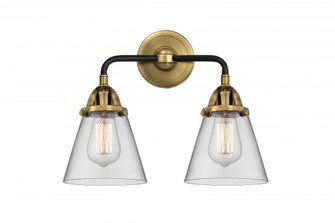 Cone - 2 Light - 14 inch - Black Antique Brass - Bath Vanity Light (3442|288-2W-BAB-G62)
