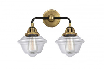 Oxford - 2 Light - 16 inch - Black Antique Brass - Bath Vanity Light (3442|288-2W-BAB-G532)