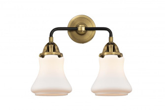 Bellmont - 2 Light - 14 inch - Black Antique Brass - Bath Vanity Light (3442|288-2W-BAB-G191-LED)