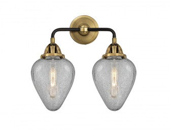 Geneseo - 2 Light - 15 inch - Black Antique Brass - Bath Vanity Light (3442|288-2W-BAB-G165-LED)