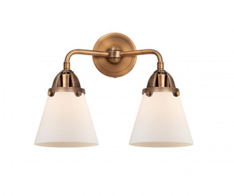Cone - 2 Light - 14 inch - Antique Copper - Bath Vanity Light (3442|288-2W-AC-G61-LED)