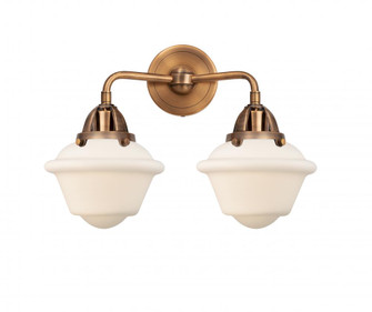 Oxford - 2 Light - 16 inch - Antique Copper - Bath Vanity Light (3442|288-2W-AC-G531-LED)