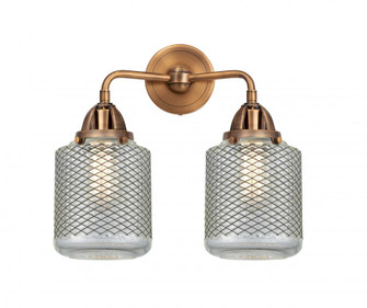 Stanton - 2 Light - 14 inch - Antique Copper - Bath Vanity Light (3442|288-2W-AC-G262-LED)