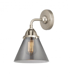 Cone - 1 Light - 8 inch - Brushed Satin Nickel - Sconce (3442|288-1W-SN-G43-LED)
