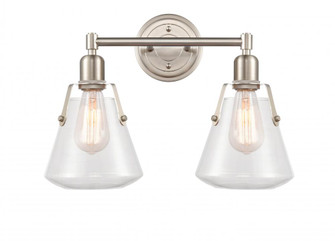 Luna - 2 Light - 18 inch - Satin Nickel - Bath Vanity Light (3442|422-2W-SN-G4222-7-LED)