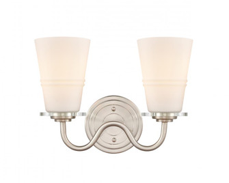 Scarlett - 2 Light - 14 inch - Satin Nickel - Bath Vanity Light (3442|421-2W-SN-G4211)