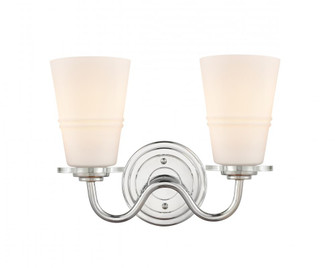 Scarlett - 2 Light - 14 inch - Polished Chrome - Bath Vanity Light (3442|421-2W-PC-G4211-LED)