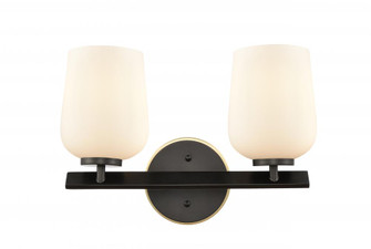 Remy - 2 Light - 15 inch - Black Satin Brass - Bath Vanity Light (3442|420-2W-BSB-G4201)