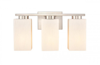 Juneau - 3 Light - 17 inch - Satin Nickel - Bath Vanity Light (3442|419-3W-SN-G4191-LED)