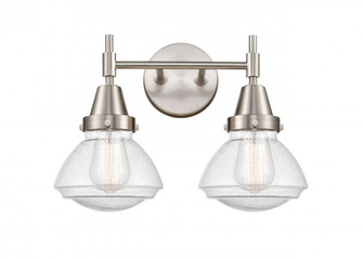 Olean - 2 Light - 16 inch - Satin Nickel - Bath Vanity Light (3442|447-2W-SN-G324-LED)