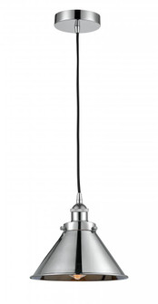 Briarcliff - 1 Light - 10 inch - Polished Chrome - Cord hung - Mini Pendant (3442|616-1PH-PC-M10-PC-LED)