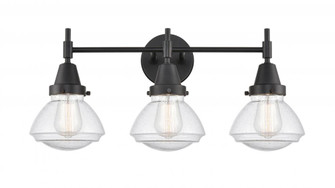 Olean - 3 Light - 25 inch - Matte Black - Bath Vanity Light (3442|447-3W-BK-G324)