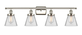Cone - 4 Light - 36 inch - Polished Nickel - Bath Vanity Light (3442|916-4W-PN-G62)