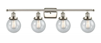 Beacon - 4 Light - 36 inch - Polished Nickel - Bath Vanity Light (3442|916-4W-PN-G204-6-LED)