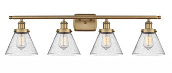 Cone - 4 Light - 38 inch - Brushed Brass - Bath Vanity Light (3442|916-4W-BB-G44)