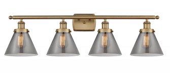 Cone - 4 Light - 38 inch - Brushed Brass - Bath Vanity Light (3442|916-4W-BB-G43)