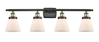 Cone - 4 Light - 36 inch - Black Antique Brass - Bath Vanity Light (3442|916-4W-BAB-G61)
