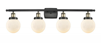 Beacon - 4 Light - 36 inch - Black Antique Brass - Bath Vanity Light (3442|916-4W-BAB-G201-6)