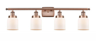 Bell - 4 Light - 36 inch - Antique Copper - Bath Vanity Light (3442|916-4W-AC-G51)