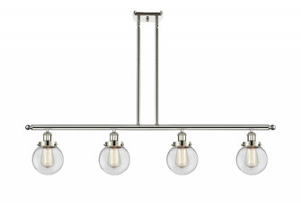 Beacon - 4 Light - 48 inch - Polished Nickel - Stem Hung - Island Light (3442|916-4I-PN-G202-6)
