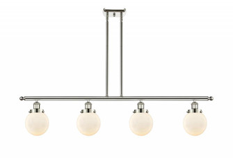 Beacon - 4 Light - 48 inch - Polished Nickel - Stem Hung - Island Light (3442|916-4I-PN-G201-6-LED)
