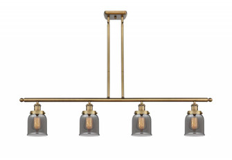 Bell - 4 Light - 48 inch - Brushed Brass - Stem Hung - Island Light (3442|916-4I-BB-G53)