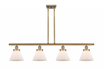 Cone - 4 Light - 48 inch - Brushed Brass - Stem Hung - Island Light (3442|916-4I-BB-G41)