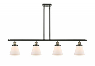 Cone - 4 Light - 48 inch - Black Antique Brass - Stem Hung - Island Light (3442|916-4I-BAB-G61-LED)
