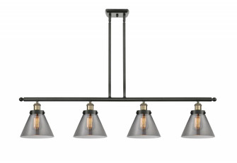 Cone - 4 Light - 48 inch - Black Antique Brass - Stem Hung - Island Light (3442|916-4I-BAB-G43)