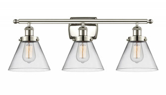 Cone - 3 Light - 28 inch - Polished Nickel - Bath Vanity Light (3442|916-3W-PN-G42-LED)