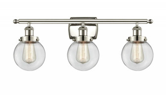 Beacon - 3 Light - 26 inch - Polished Nickel - Bath Vanity Light (3442|916-3W-PN-G202-6-LED)