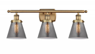 Cone - 3 Light - 26 inch - Brushed Brass - Bath Vanity Light (3442|916-3W-BB-G63-LED)